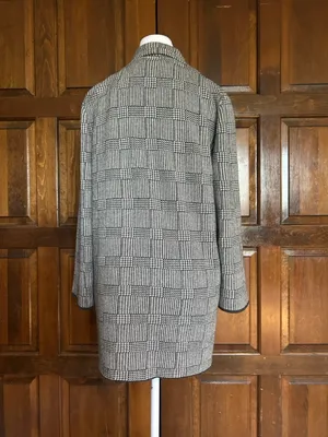 J. Crew Sophie Open-Front Sweater Blazer‎ Glen Plaid Merino Wool Cotton Small S thumbnail 3