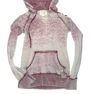 Billabong Burnout Hoodie Red Pink Mineral Wash Coastal Indie Surf M Pullover thumbnail 1