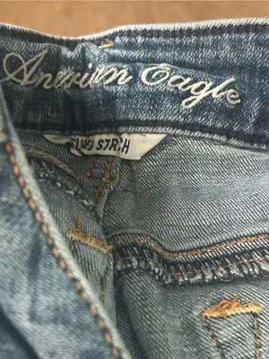 American Eagle Y2K skinny kick stretch low rise bootcut denim jeans woman’s 2 thumbnail 3