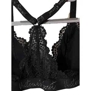 Victoria's Secret bra Bralette black lace Wireless Racerback Sz S‎ thumbnail 4