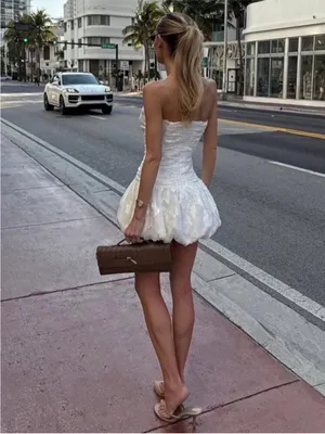 Amanda Uprichard Rendezvous Dress in White thumbnail 2