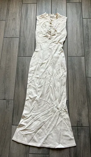 Meshki Korva knit Cream Sleeveless Midi Dress thumbnail 1