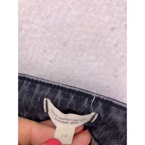 Madewell Curvy Perfect Vintage Straight Jean Womens 26 Gray Raw‎ Hem Denim thumbnail 3