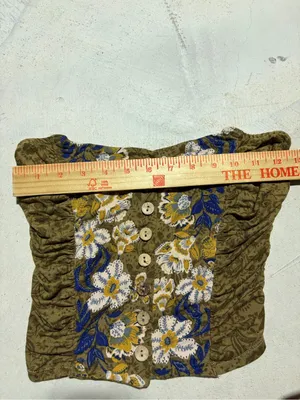 Free People intimately Olive Floral Button-Front tube top small thumbnail 3