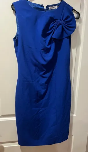Calvin Klein 4 Elegant Blue Sleeveless Dress thumbnail 1