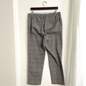Old Navy Womens Pants Black White Brown Houndstooth Pull On Size 14 thumbnail 2
