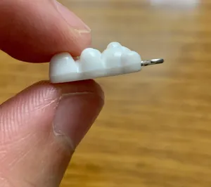 White Gummy Bear Charm Pendant thumbnail 4