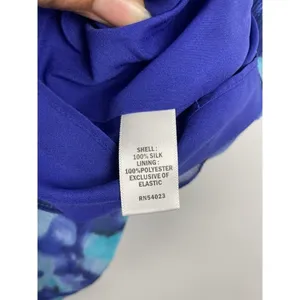 Banana Republic Blue Chiffon‎ 100% Silk Sweetheart Neck Strapless Dress Size 8 thumbnail 4