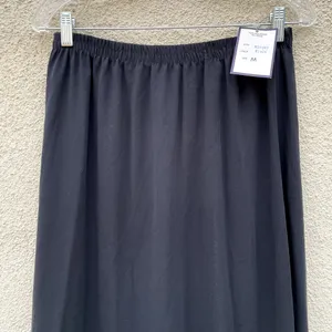 Vintage New Old Stock Black Maxi Skirt M Anna Pull On thumbnail 2