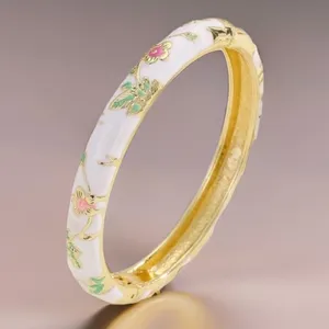 Flower Enamel Cloisonne Bracelet Bangle Bundle thumbnail 5