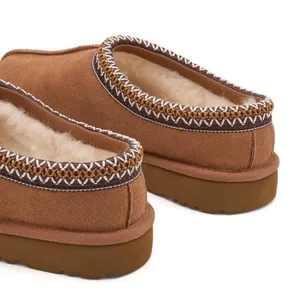 UGG Women's Tasman II Chestnut Women's Shoes Suede Upper Wool Slippers Size 9 thumbnail 4