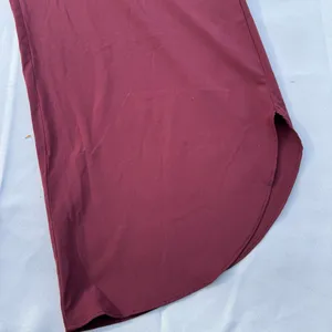 Halara Wide Leg Cropped Pants Burgundy Elastic Waist Comfort Size Medium thumbnail 11