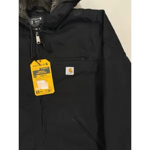 Carhartt Women's Washed Duck Sherpa Lined Jacket Black Size XL NWT $140 MSRP thumbnail 4