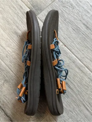 Teva Voya Infinity Women's Sandals Blue Gray Strappy Minimalist Size 10 thumbnail 4