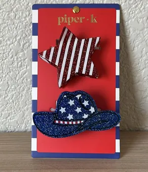 Piper Red and Blue Star and Hat Hair Accessories thumbnail 2
