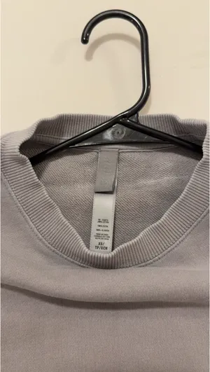 Skims Grey Boyfriend Crewneck, Size XS thumbnail 3