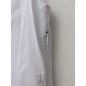 Theory Women's Shirt Dress Collared Flare $465 Sleeveless V-Neck White Size 4 thumbnail 9