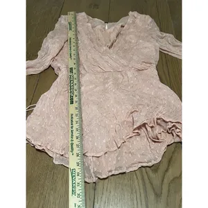 Free People Delilah Mini Dress Sz Medium Lightweight Modern Designer‎ Party Sexy thumbnail 3