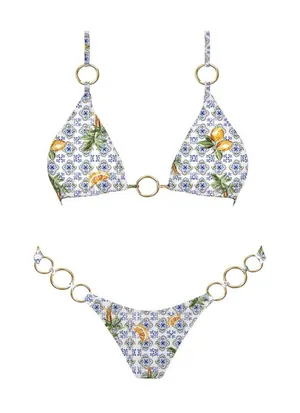 Sunday Brunch Bikini Set Blue Size L thumbnail 1