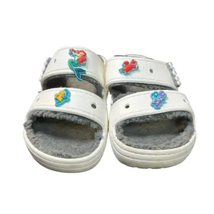 Crocs Baya Platform Sandal Unisex Women's 9 Men's 7 White Gray Slides thumbnail 2