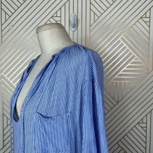 Faithfull the Brand Alice Blue Stripe‎ Tasseled Top Size US 6 thumbnail 7