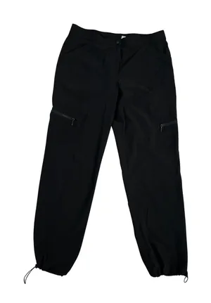 Zenergy by Chico's Black Cargo Pants Size 1.5 Regular Adjustable Ankle Bungee thumbnail 1