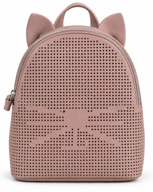 T-Shirt & Jeans Cat Perf Silhouette Backpack Mauve Plum NWT thumbnail 1