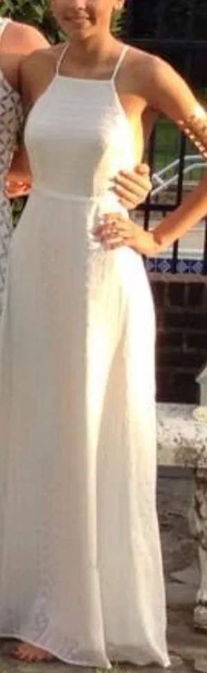 Dress the Population Revolve White and Gold Sequin Dress thumbnail 3