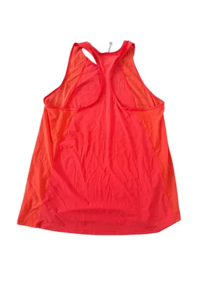 ATHLETA Orange Mesh Paneled Racerback Workout Tank Top Size Medium thumbnail 5
