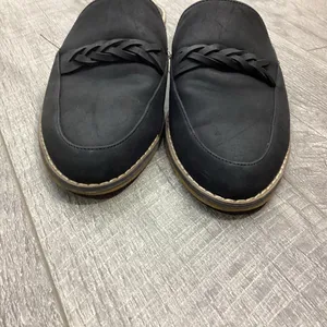 Indigo Rd Irharsen Slide On Loafers Black Braid Detail Size 9 thumbnail 3