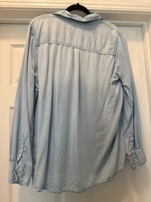 Mossimo Supply Co. Light Blue Denim Shirt thumbnail 2