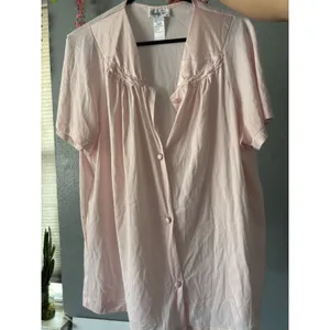 Vanity Fair Vintage Pink Nylon Pajama Lounge Set Size Medium 40 thumbnail 2