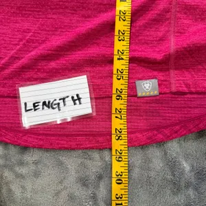Ariat Rebar Evolution 1/2 Zip Top Womens M Pink Space Dye Long Sleeve Equestrian thumbnail 7