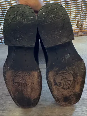 Alfa Western Wear Black Leather Western Cowboy Boots with Gold Stamped Shaft thumbnail 8