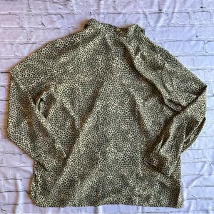 VINTAGE Y2K Leopard Print Silky Blouse Impressions XL thumbnail 10
