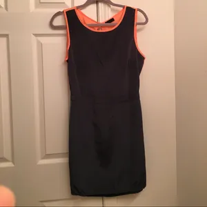 Vero Moda ASOS Gray Coral Open Back Colorblock Mini Dress S thumbnail 3