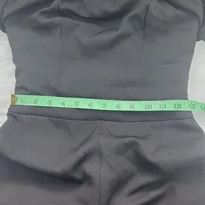 DO+BE -714 Strapless Jumpsuit‎ Wide Leg Ruffle Sexy Back Stretchy Black Small thumbnail 11
