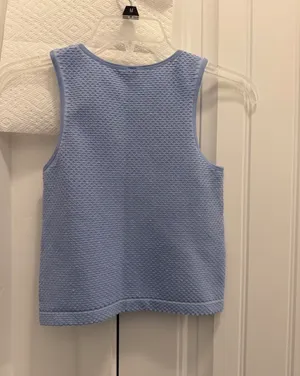 Anthropologie open stitch shimmer tank thumbnail 7