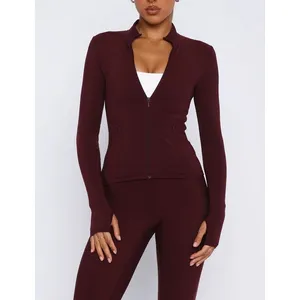 White Fox Active Jacket Race To You Size XS Merlot Burgundy thumbnail 5