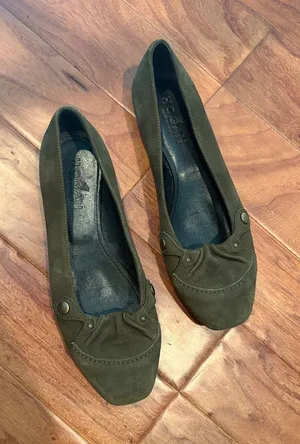 Hogan Olive Green Suede Ballet Flats🫒 thumbnail 1