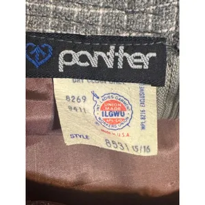 Vintage Panther Juniors 15 Plaid Wool Blend Midi Skirt A Line Pockets thumbnail 4