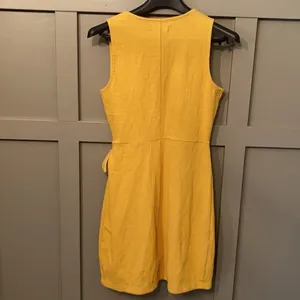 Madewell Crosshatch Side-Tie Dress Texture‎ & Thread Celestial Gold thumbnail 5