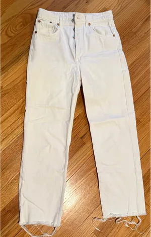 White ZARA Jeans thumbnail 1