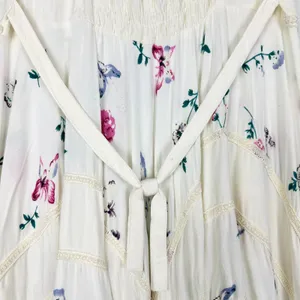 Advance Apparels Corset Floral Emboidered Fairy Midi Dress Free/L/XL Ethereal thumbnail 3