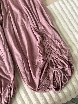 Urban Outfitters Mauve Drawstring Ruched cropped jogger pants thumbnail 5