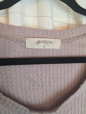 Arula Boxy Crop Tee Purple Size 2X thumbnail 2
