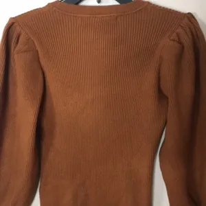 Hyfve brown puffer sleeves sweater dress size large ladies cute‎ modest thumbnail 12