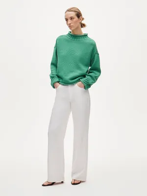J. Crew 2025 Rollneck in Summer Yard Green Size XXS thumbnail 2