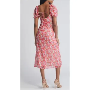 WAYF Felicity Floral Print Midi Dress Size Large‎ thumbnail 3