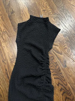 Anthropologie Maya Black Cap-Sleeve Maxi Dress with Side Slit thumbnail 3